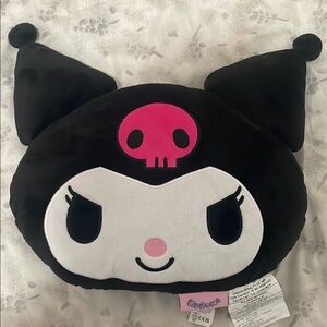 Kuromi Black and Pink Plush Pillow